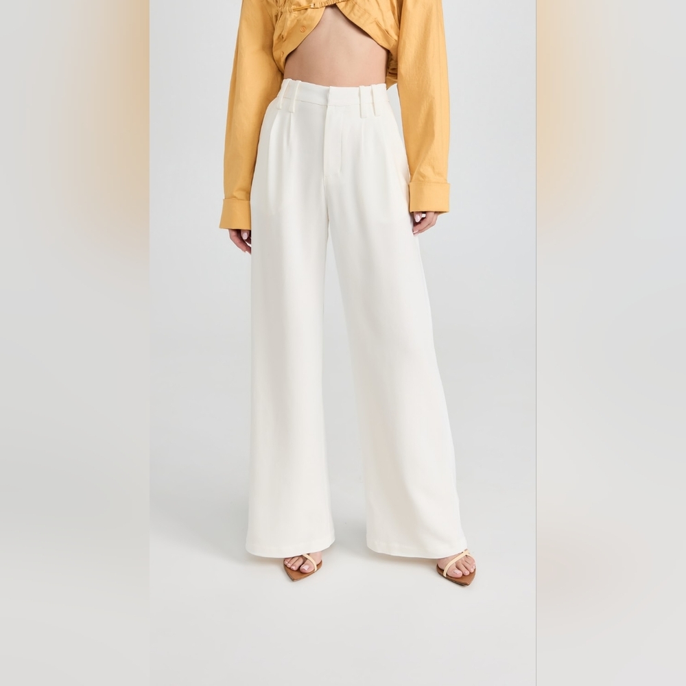 SPRWMN Pleated Trousers In White XS